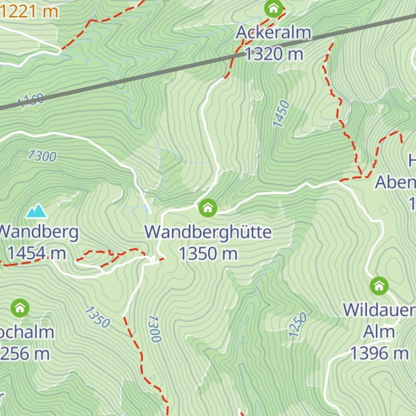 Map of Wandberghütte