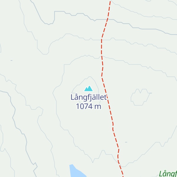 Map of Långfjället