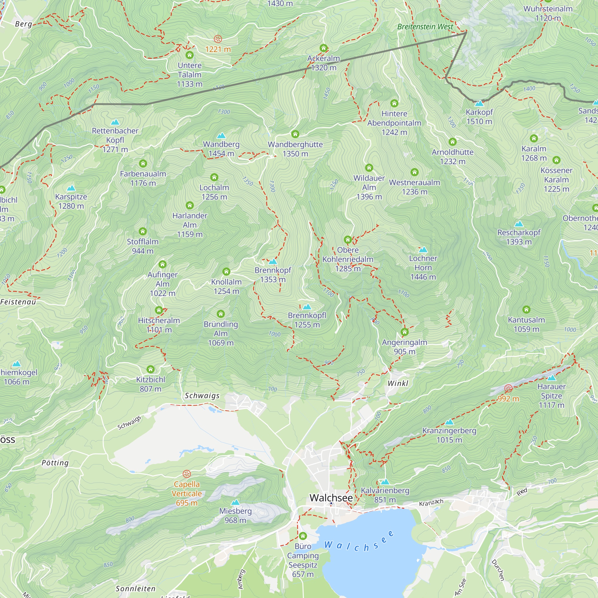 Hupfn Alm map