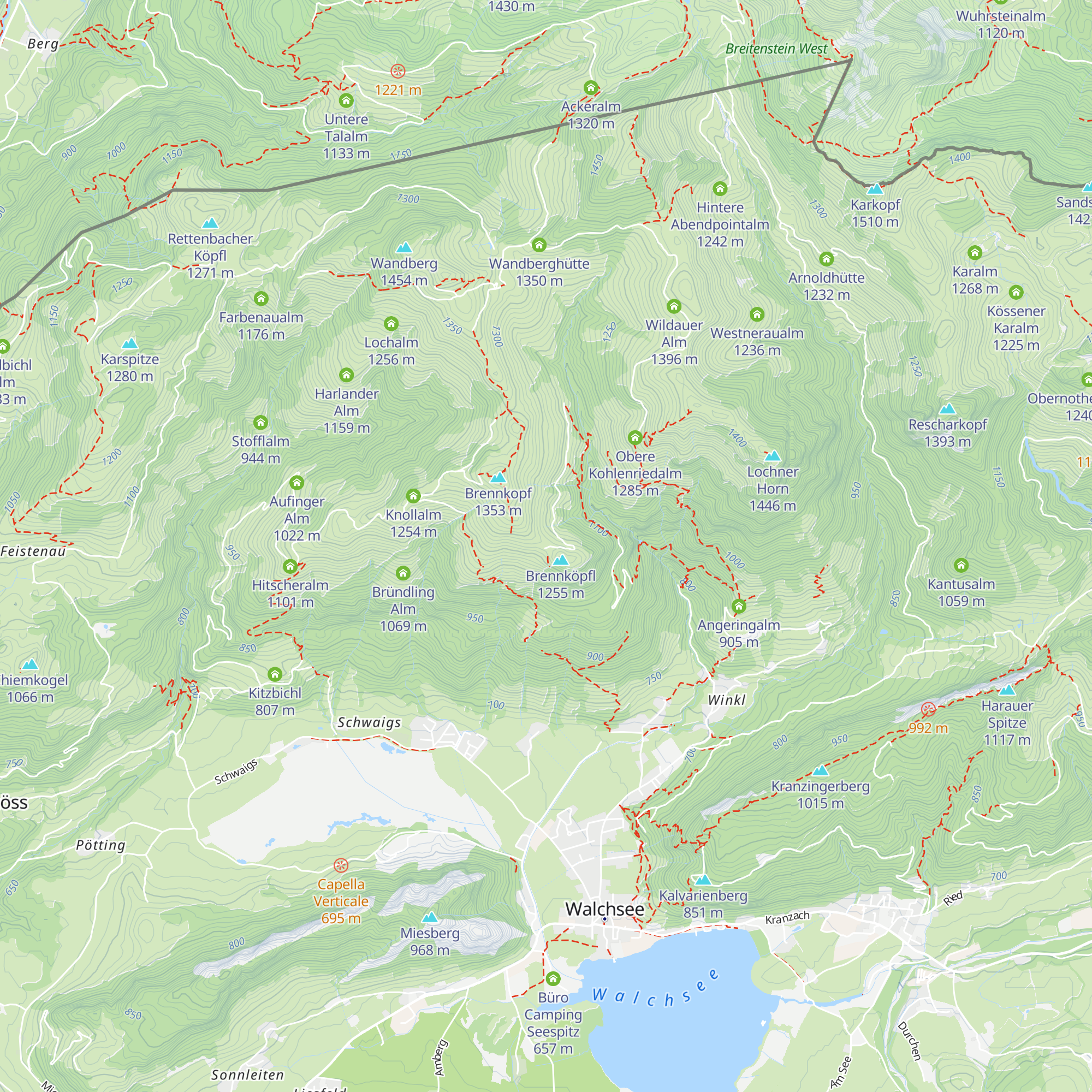 Hupfn Alm map