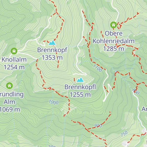 Map of Hupfn Alm