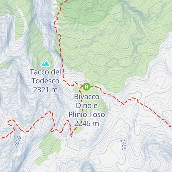 Map of Bivacco Rifugio Tiziano