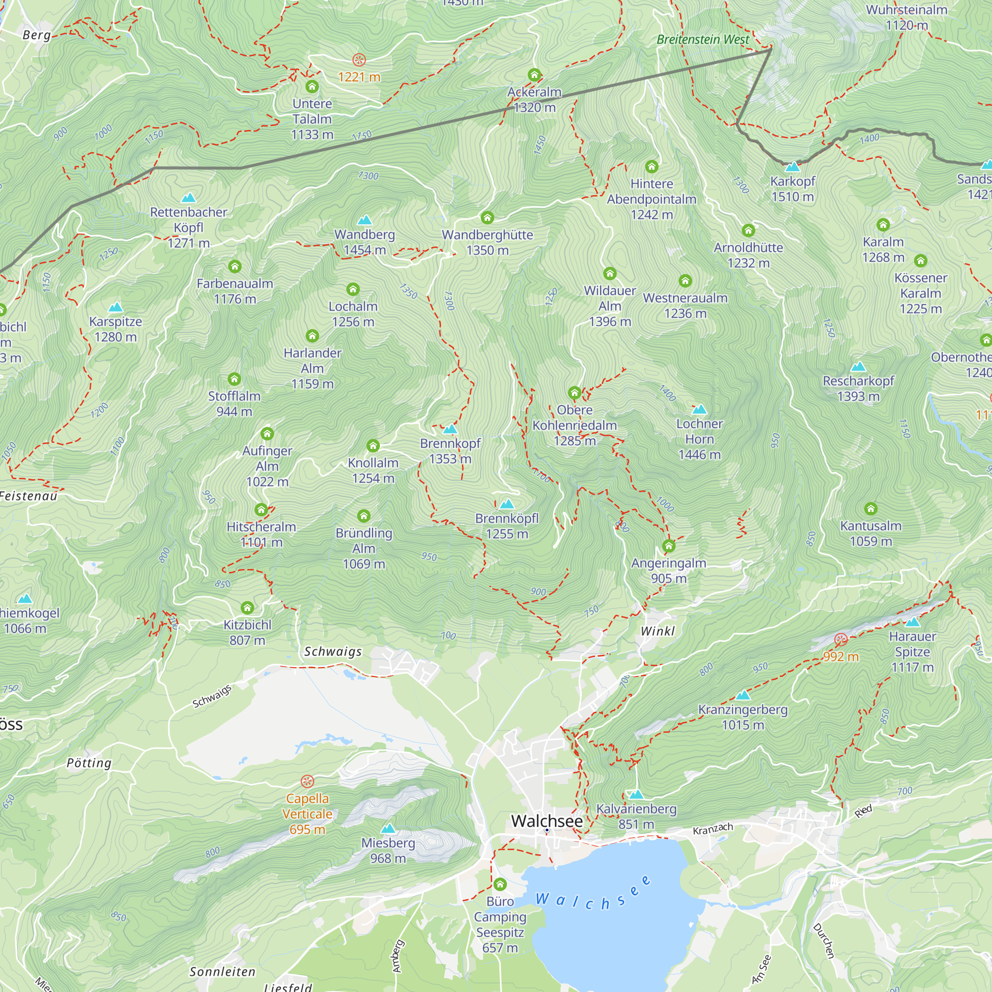 Riepel Alm map