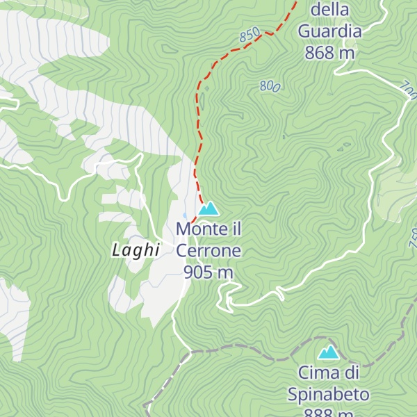 Map of Monte il Cerrone