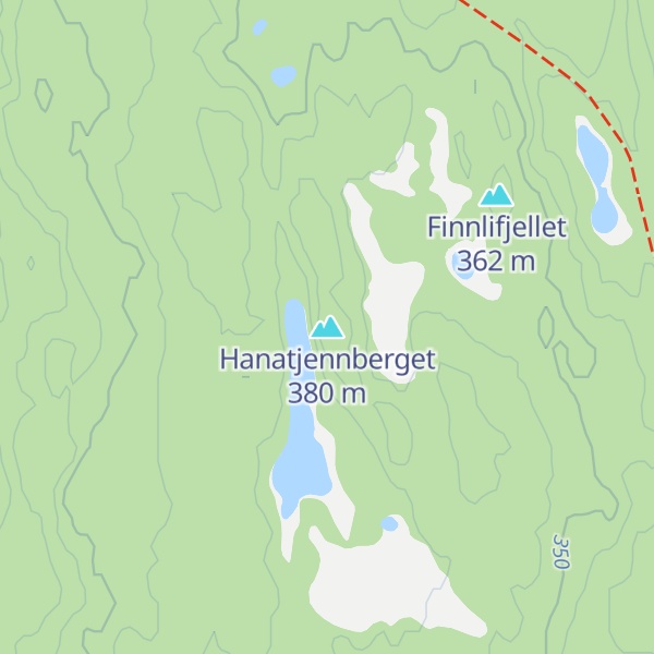 Map of Hanatjennberget