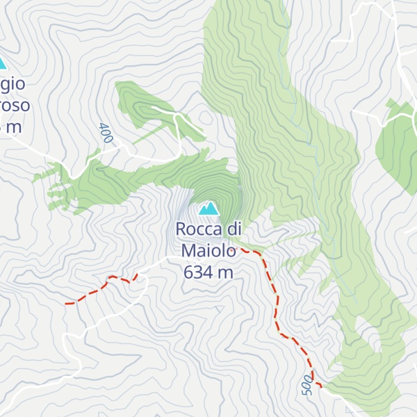 Map of Rocca di Maiolo