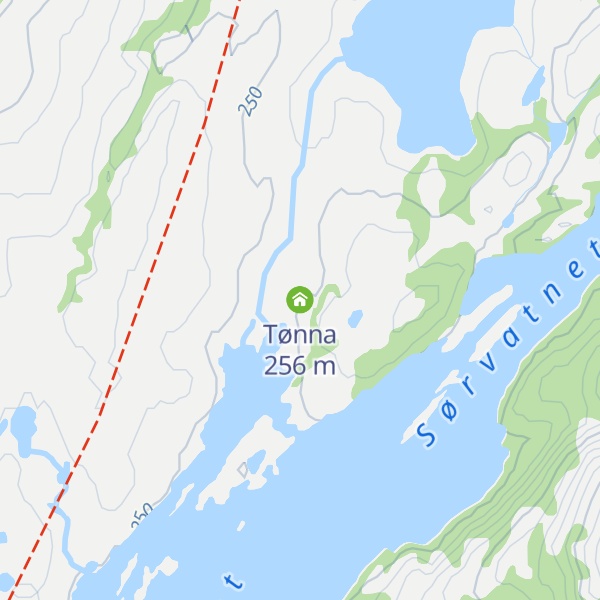 Map of Tønna
