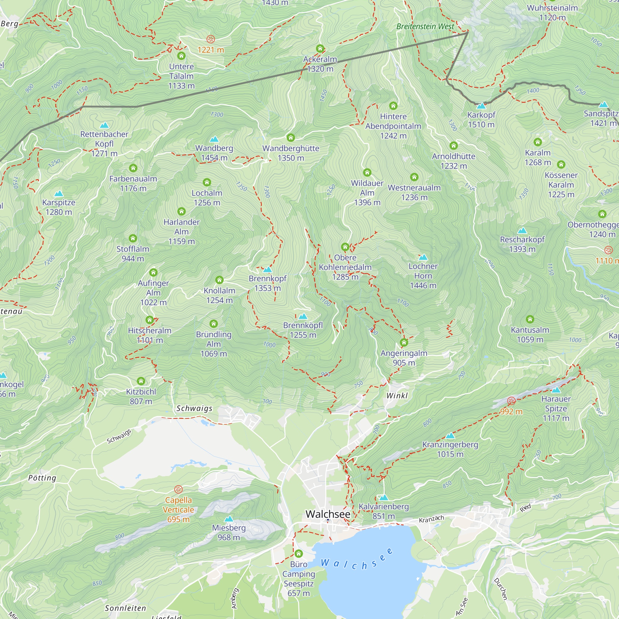 Reischer Alm map