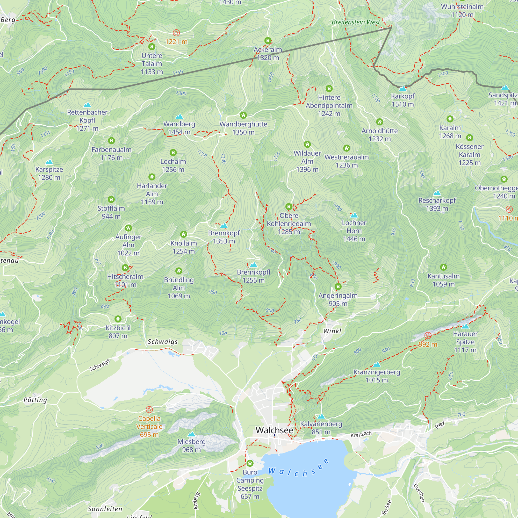 Reischer Alm map