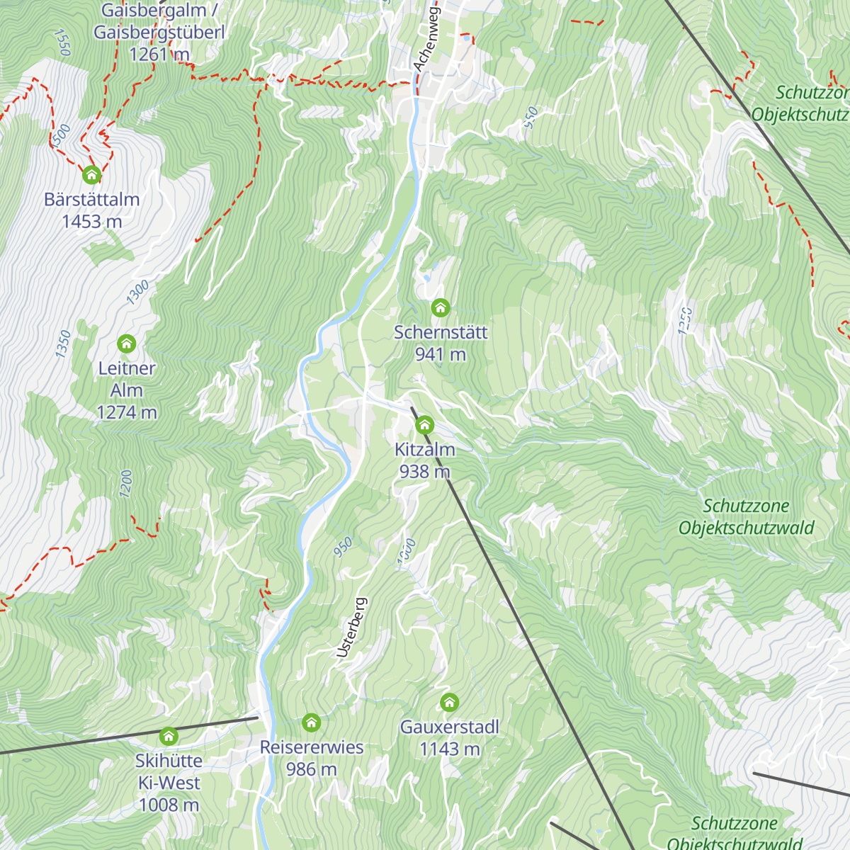 Kitzalm map