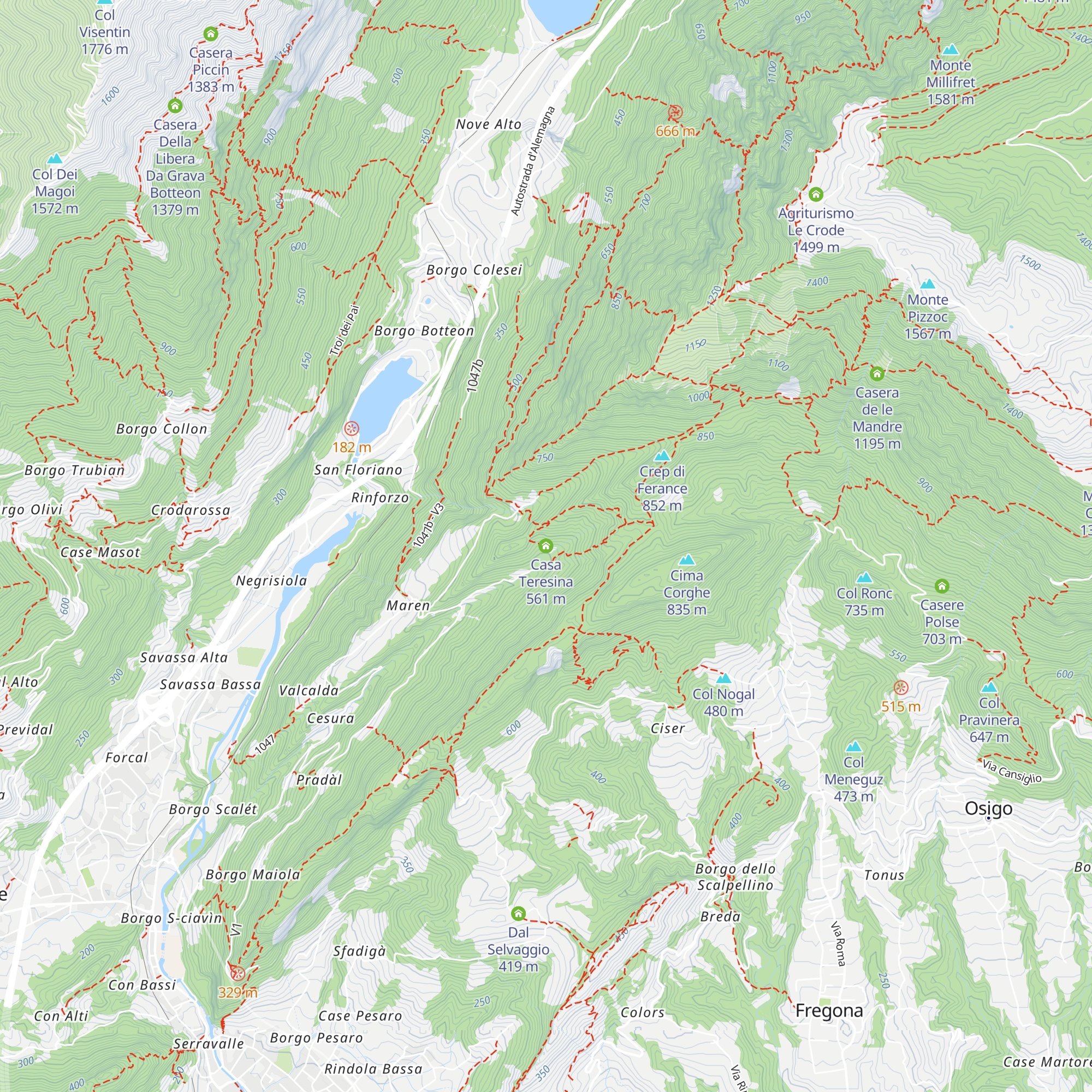 Casa Teresina map