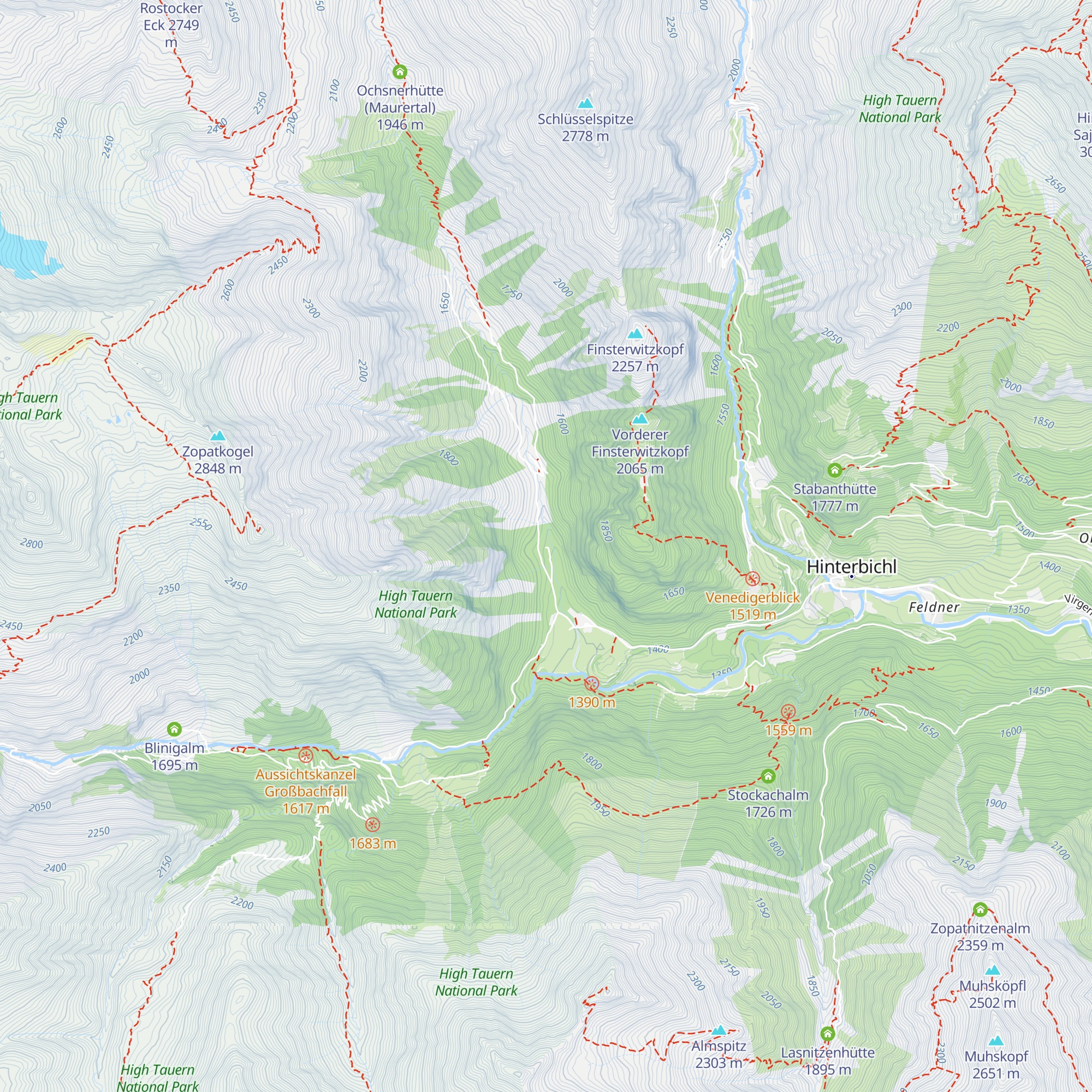 Resinger Alm map