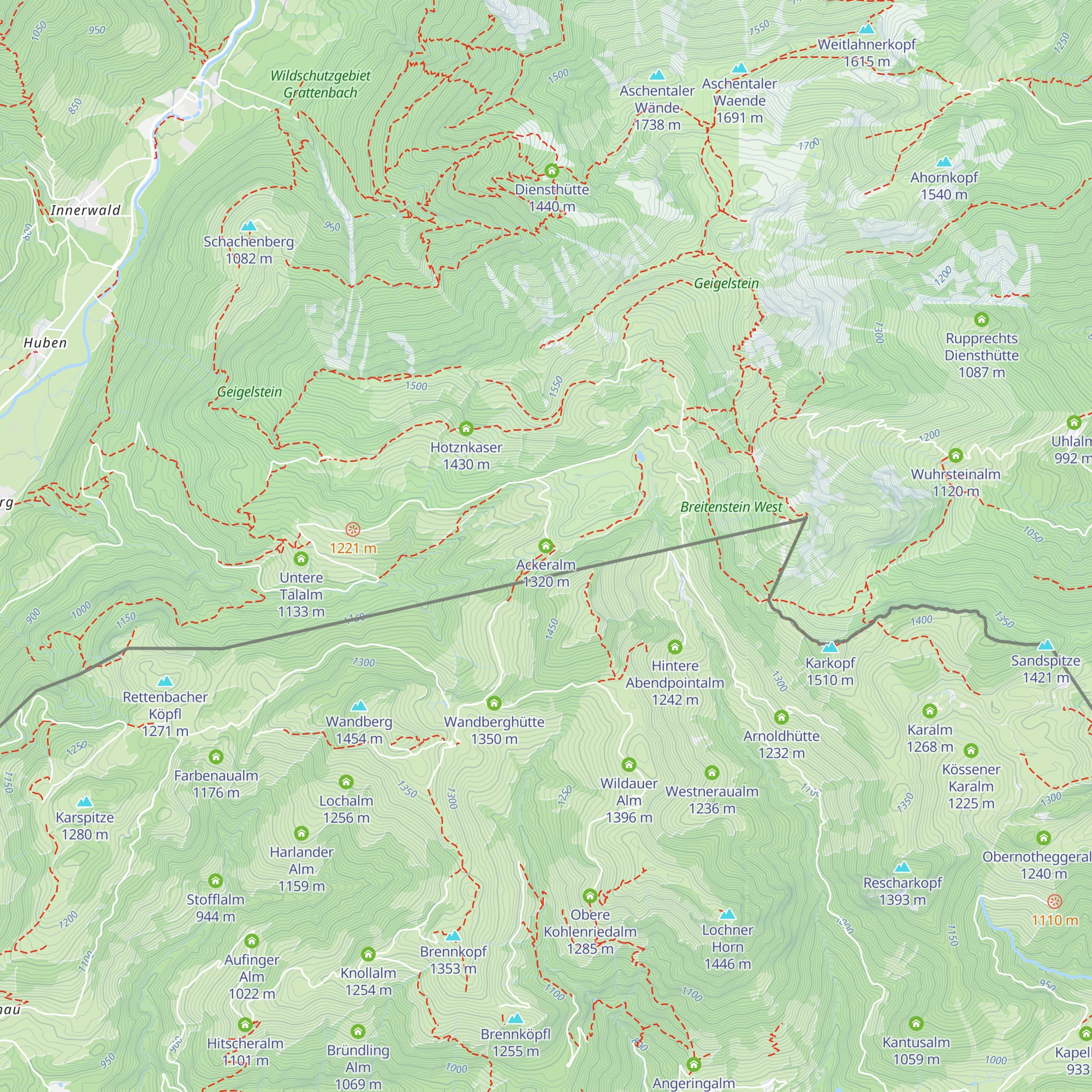 Ackeralm map