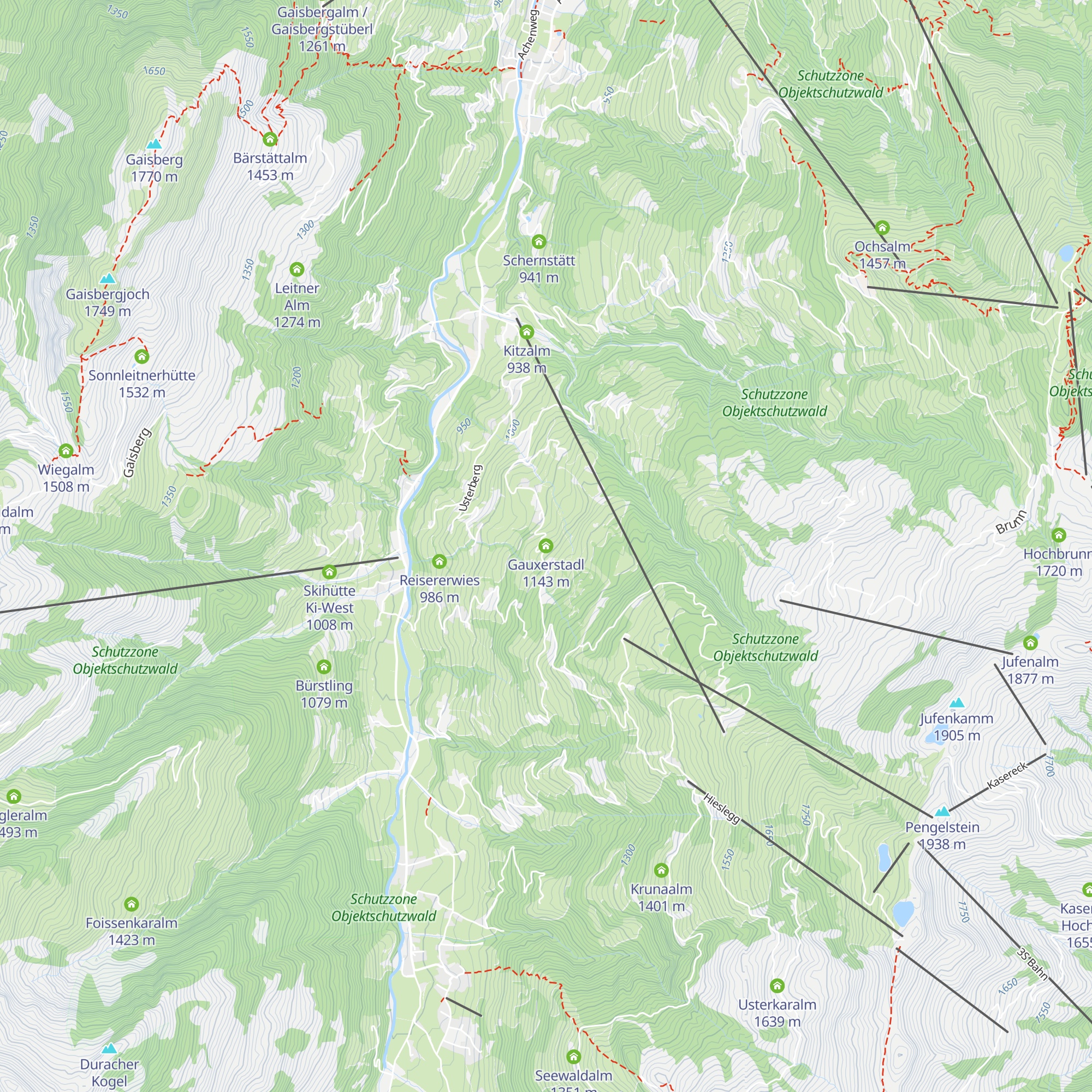 Gauxerstadl map