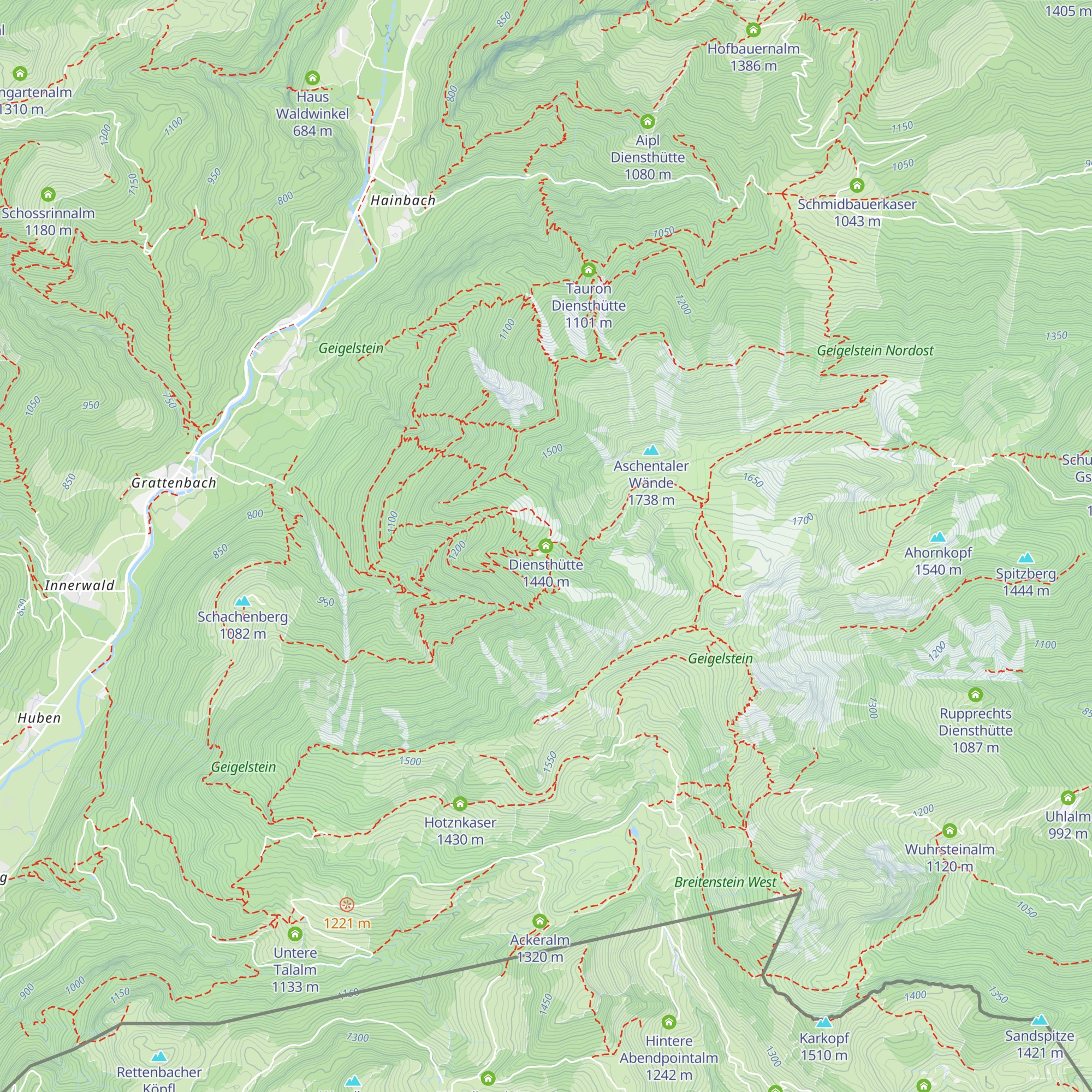 Diensthütte map