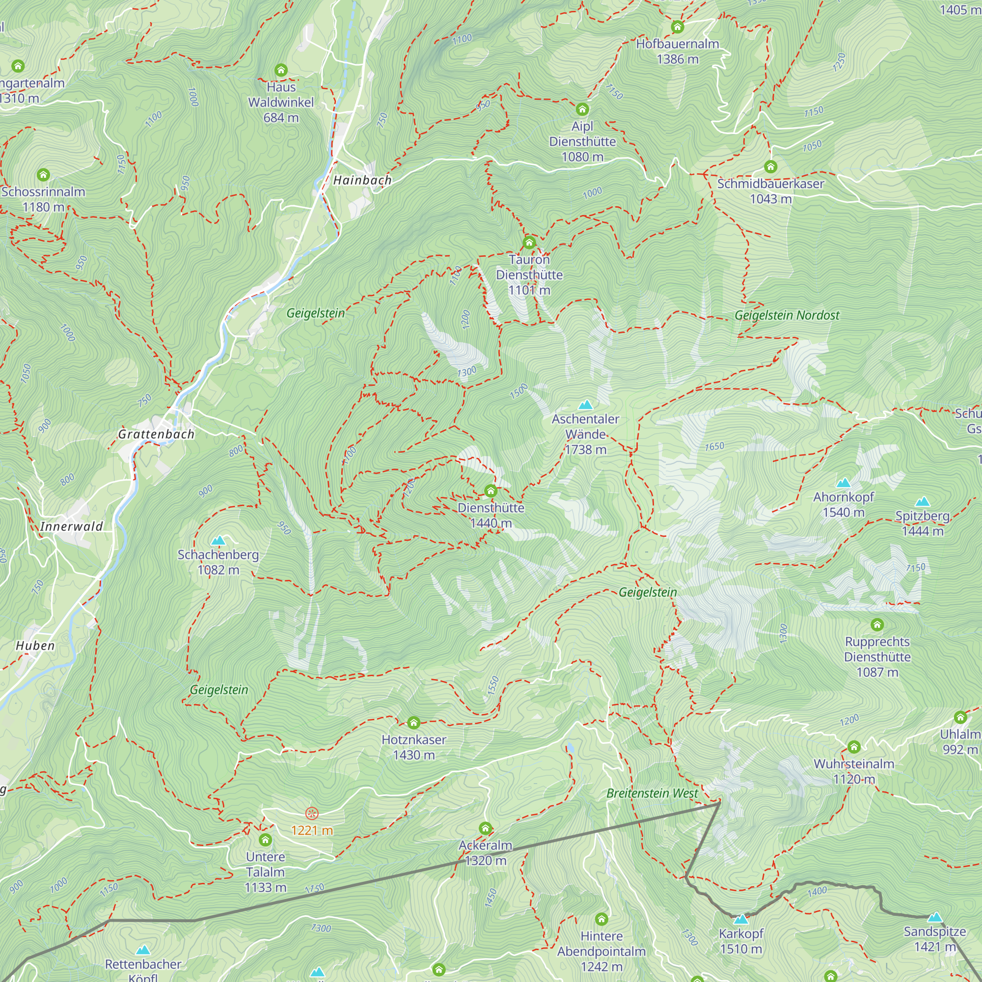 Diensthütte map