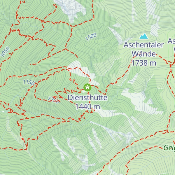 Map of Diensthütte