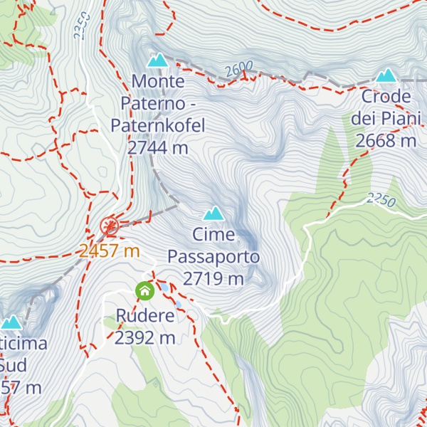 Map of Cime Passaporto