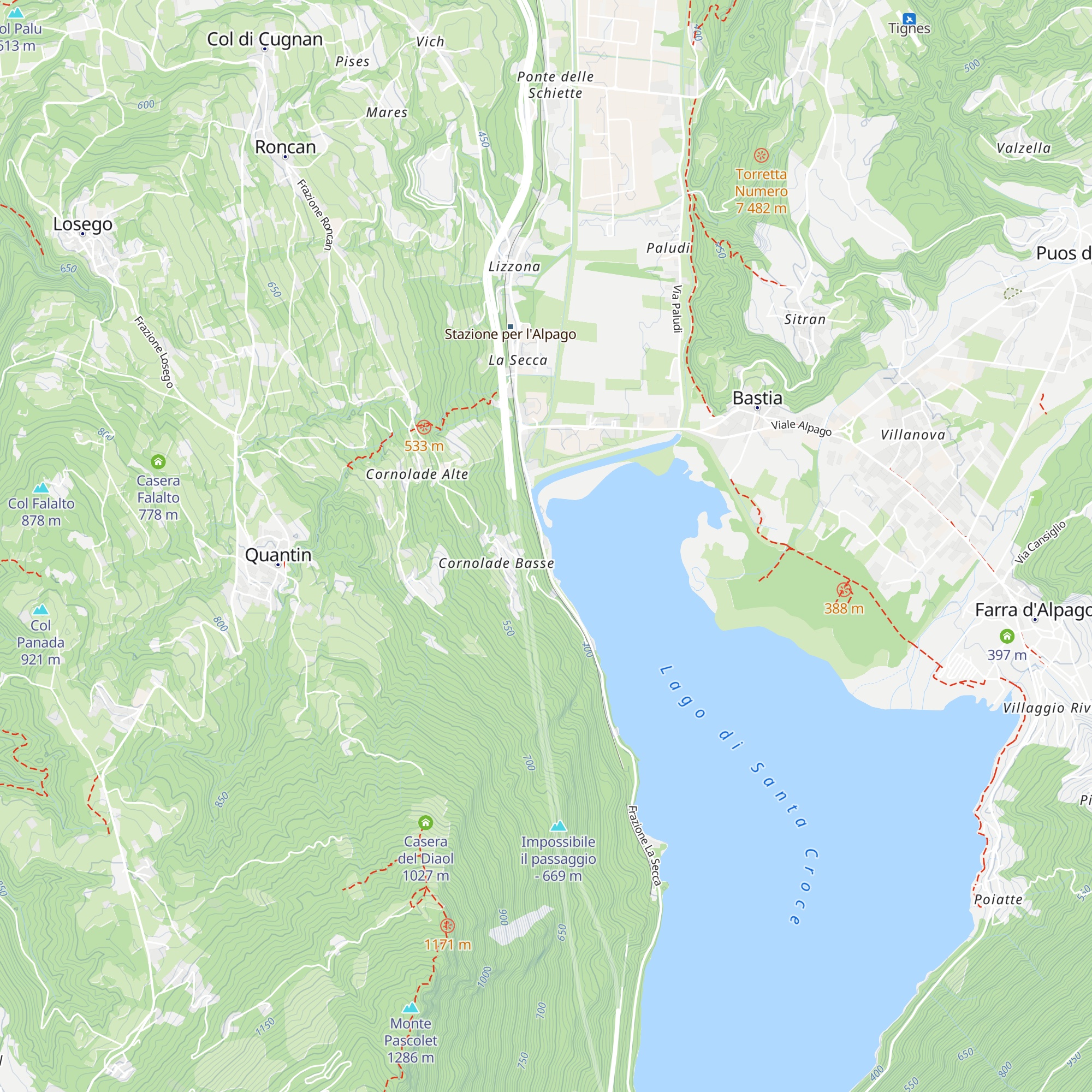 Chiesa di San Paolo al Lago map