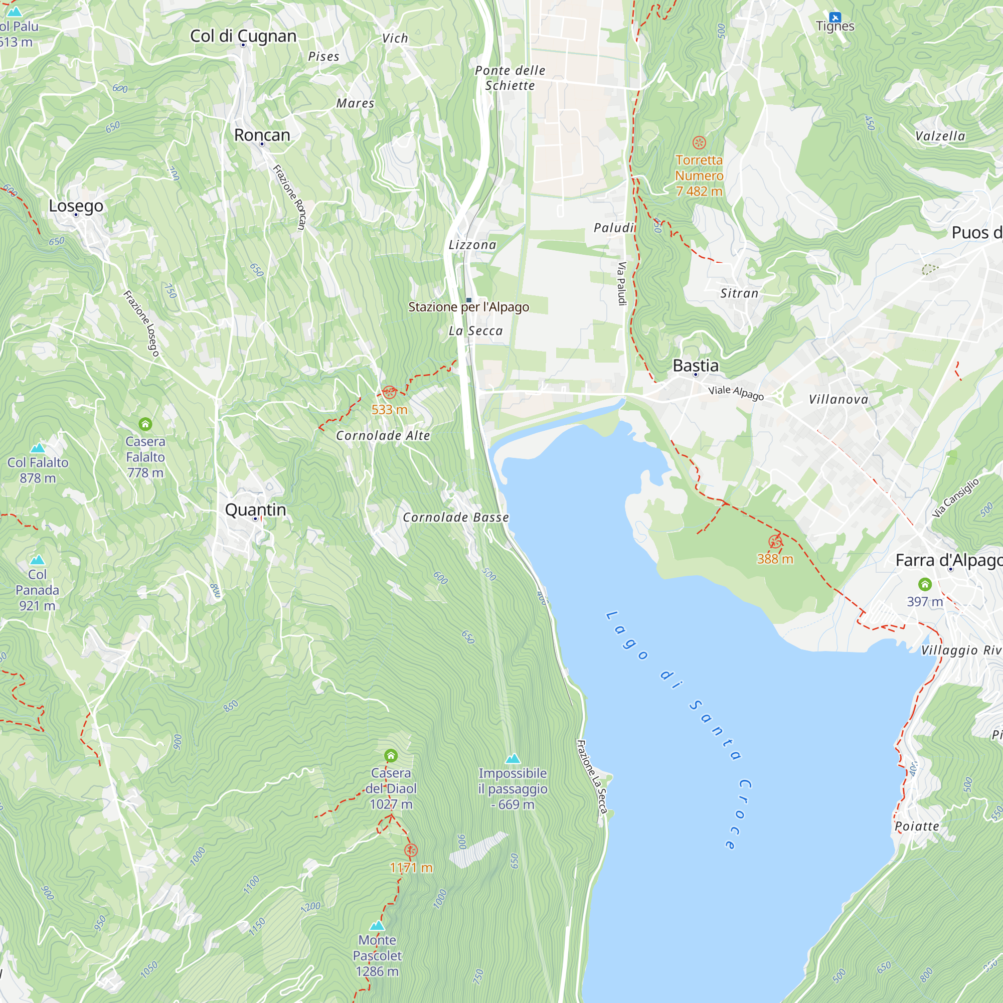 Chiesa di San Paolo al Lago map