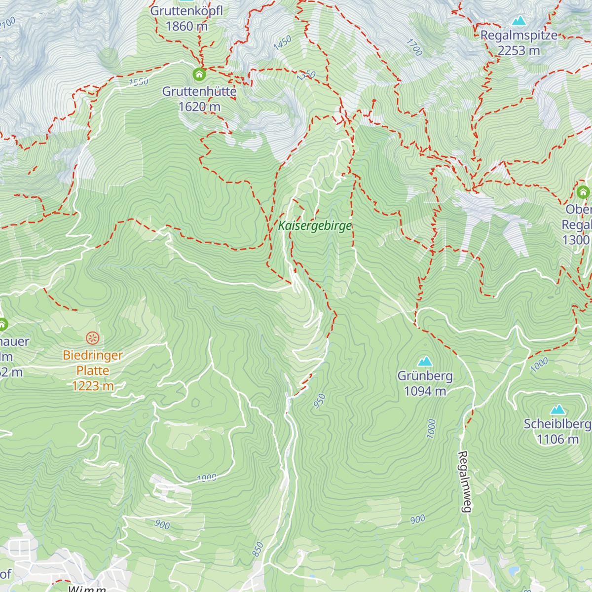 Wochenbrunneralm map