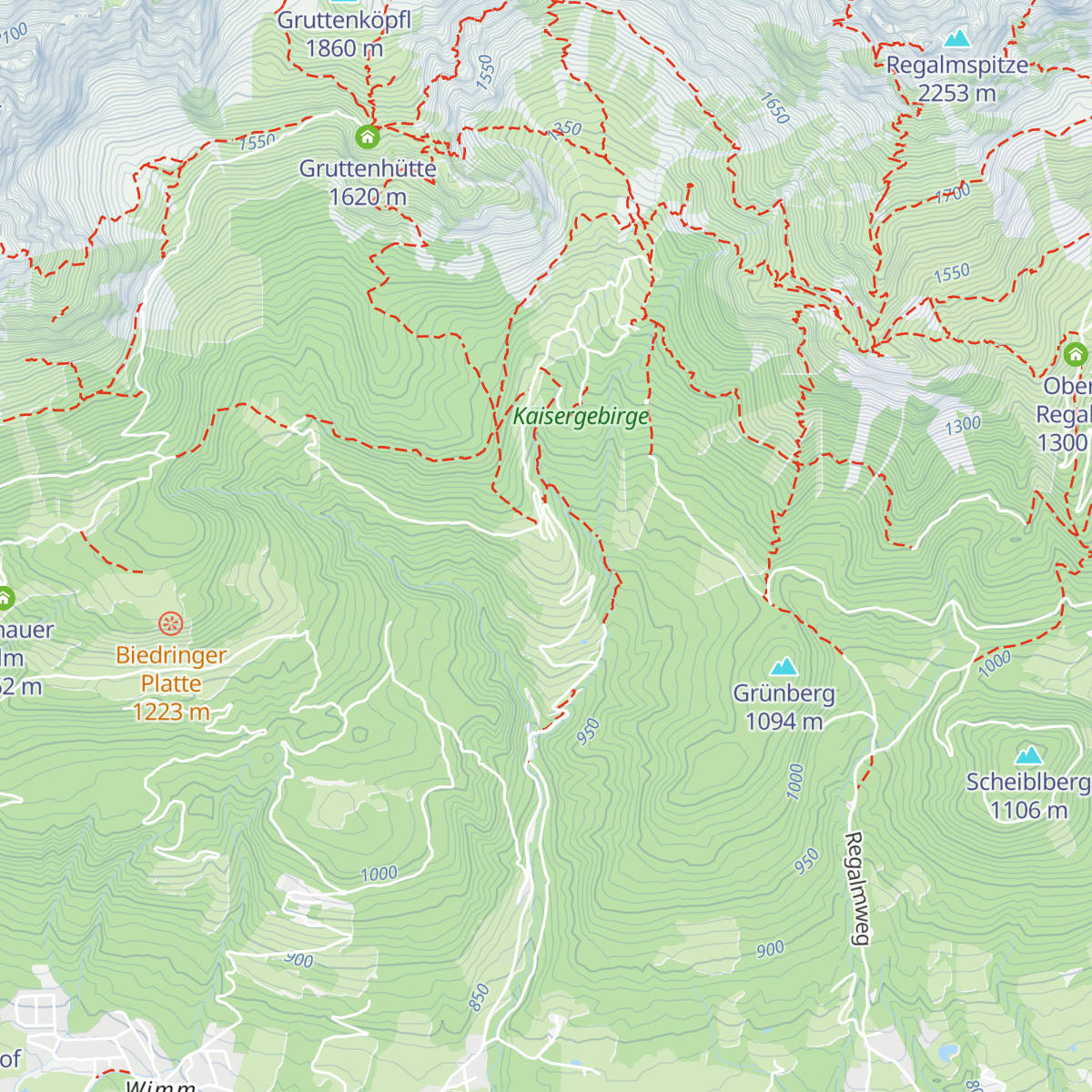 Wochenbrunneralm map
