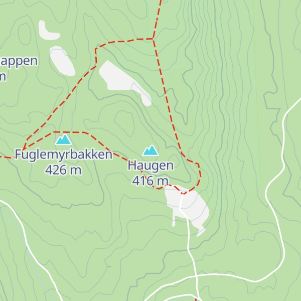 Map of Haugen