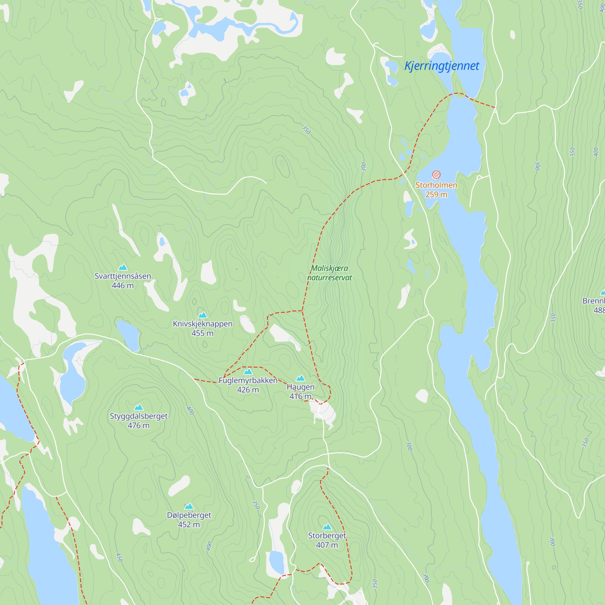 Grusetsætra map
