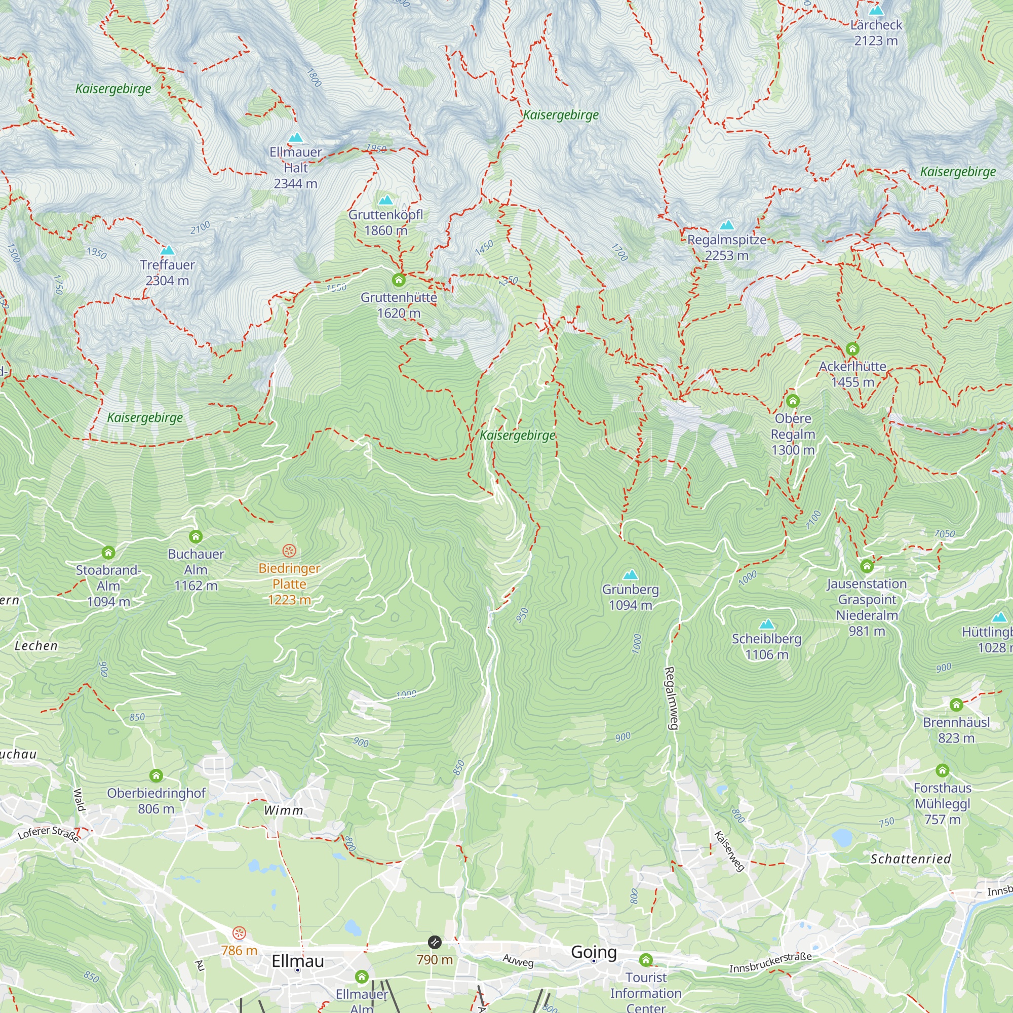Wochenbrunneralm map