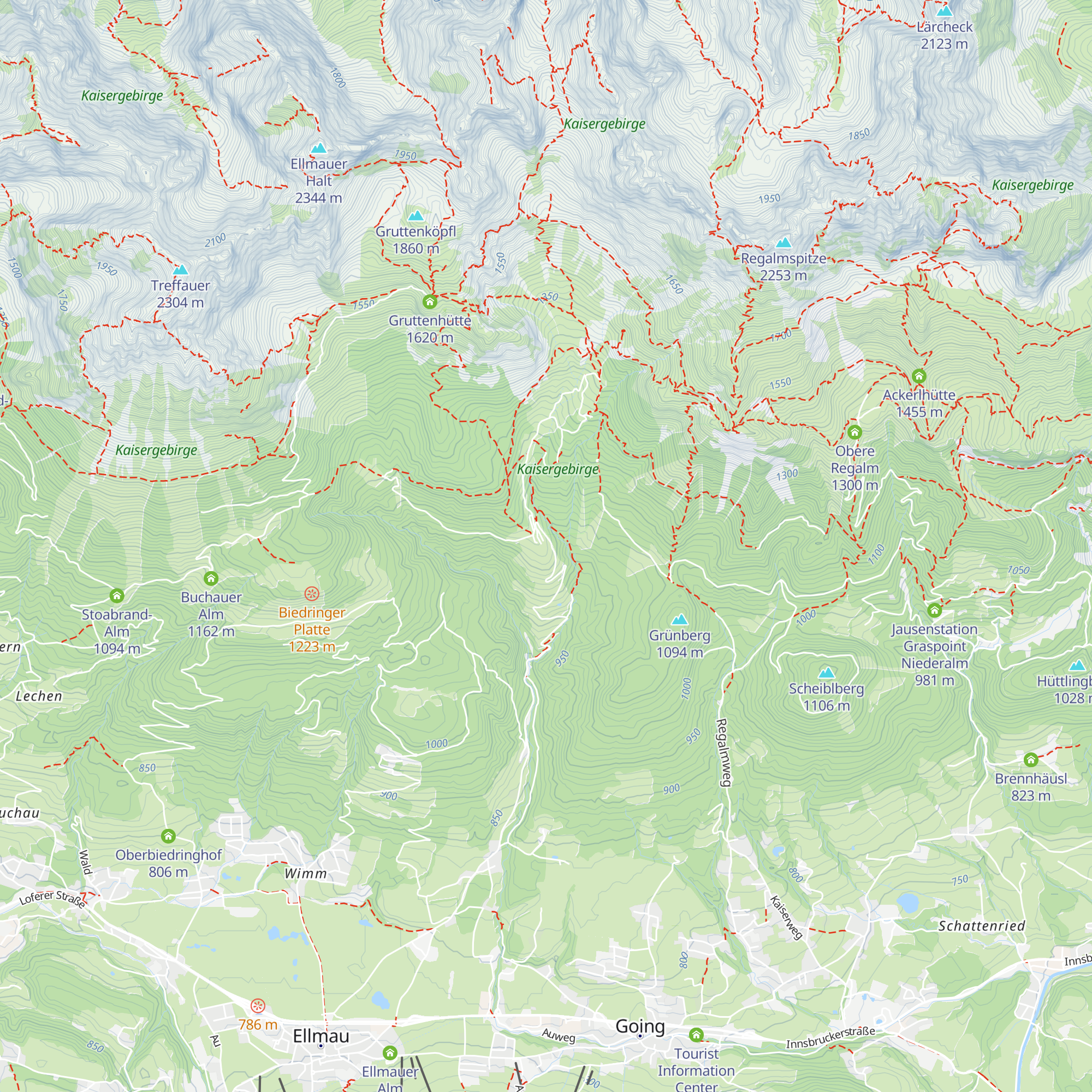 Wochenbrunneralm map