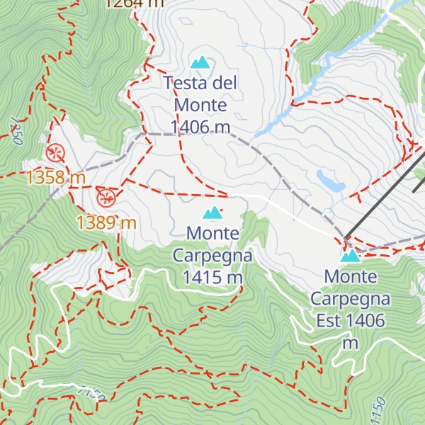 Map of Monte Carpegna