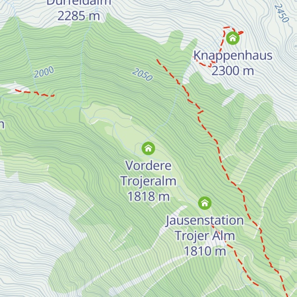 Map of Vordere Trojeralm