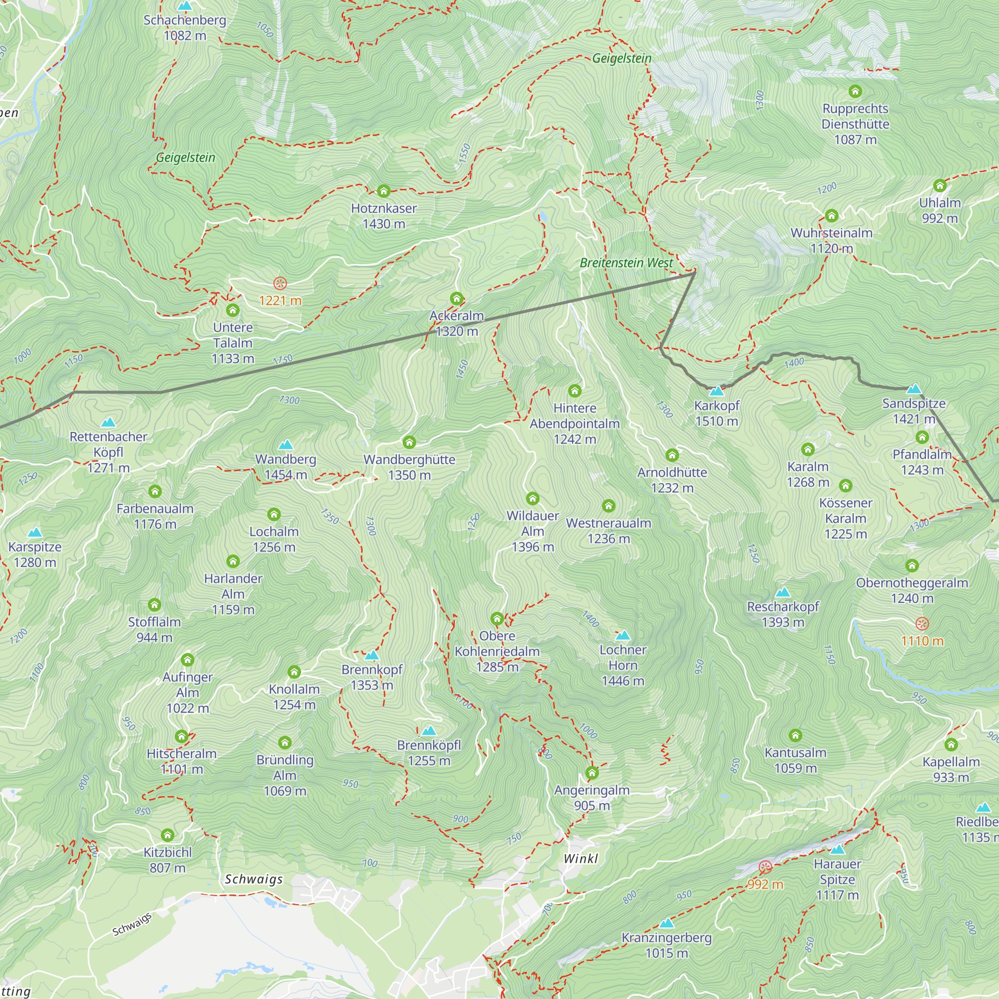 Winkleralm map