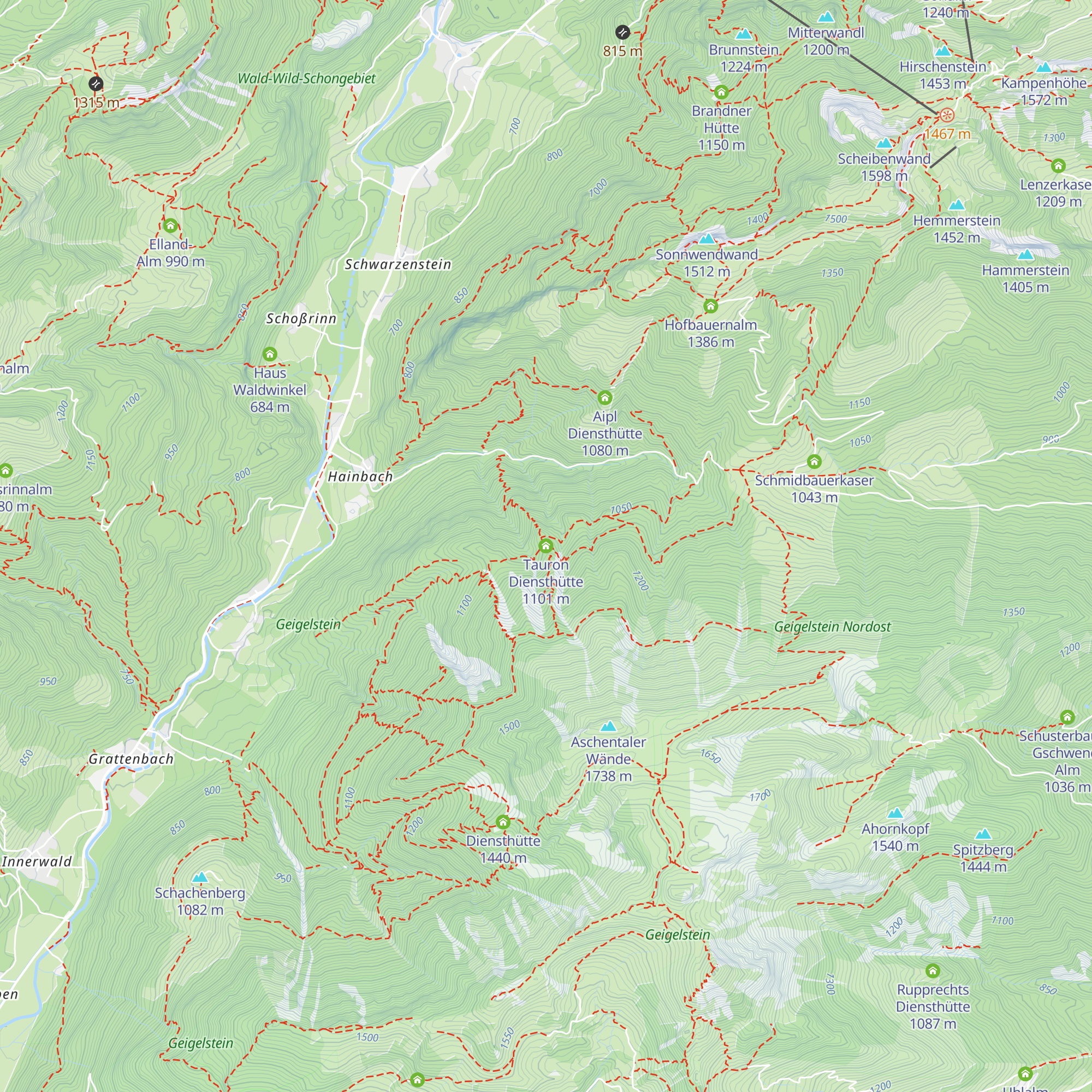 Tauron Diensthütte map