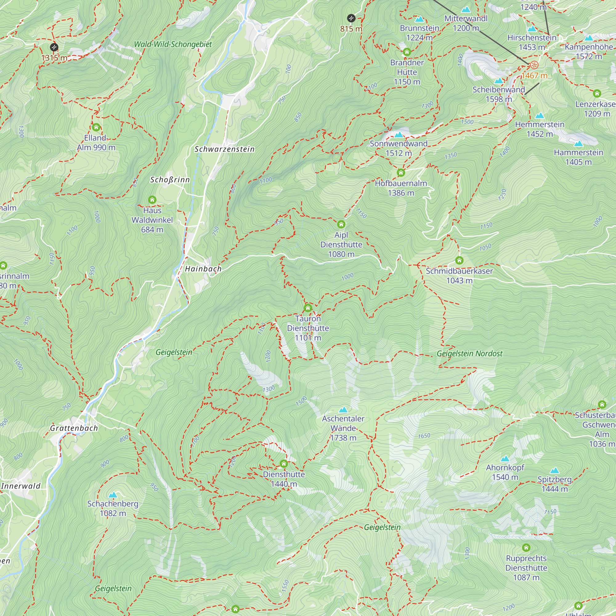 Tauron Diensthütte map