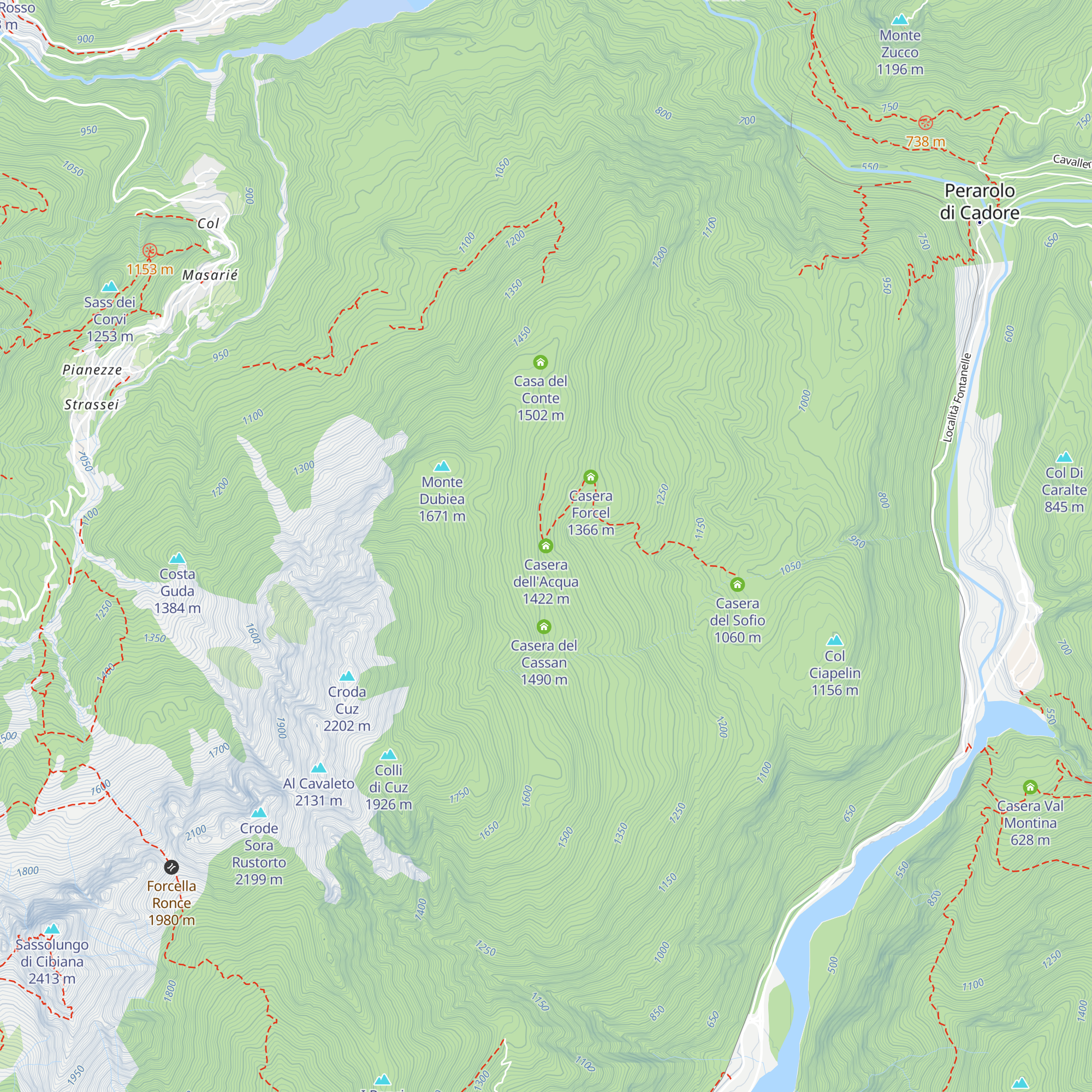 Casera dell'Acqua map