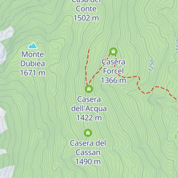 Map of Casera dell'Acqua