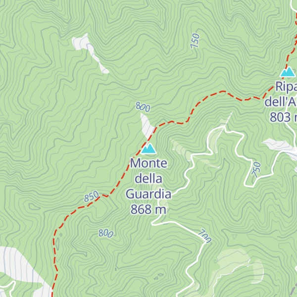 Map of Monte della Guardia