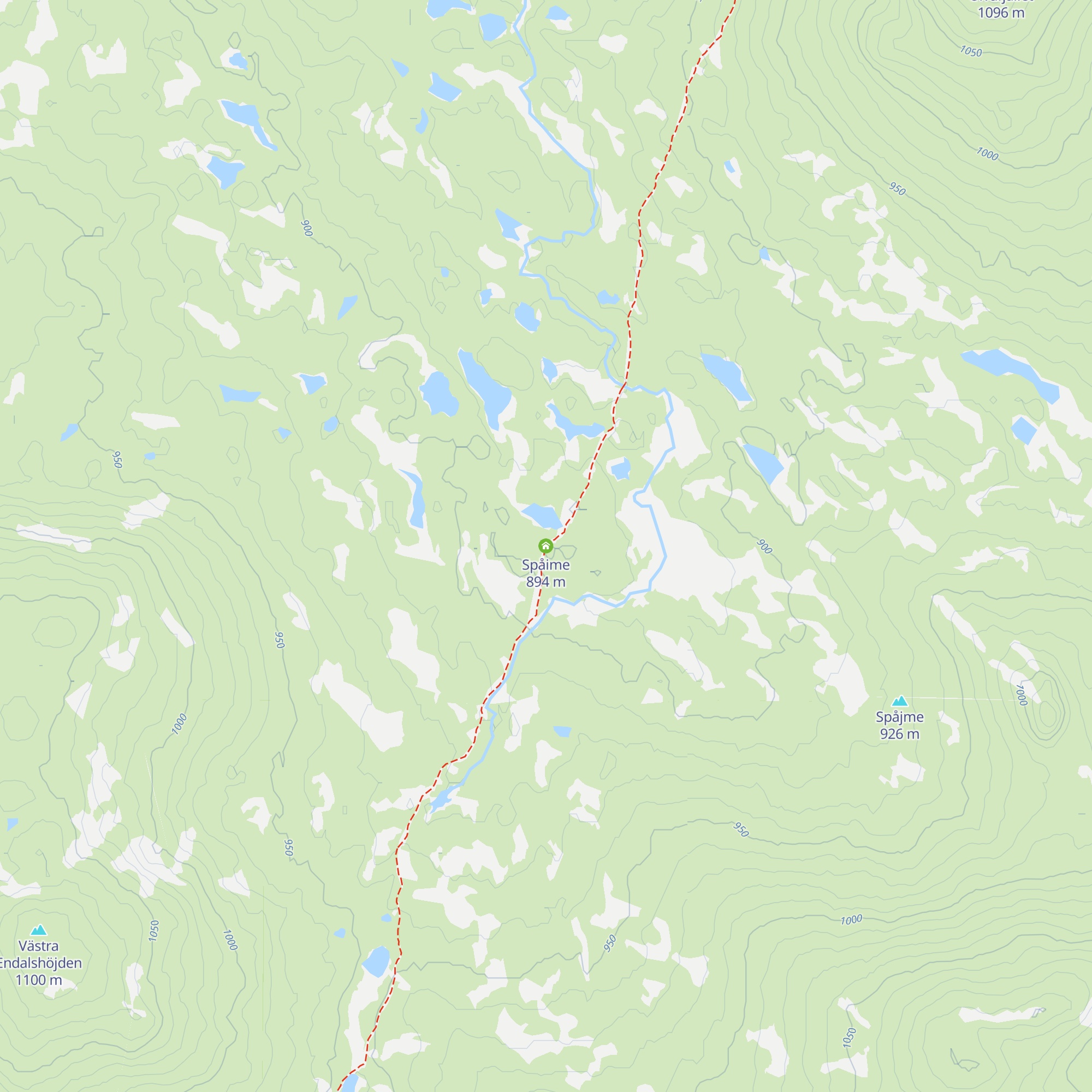 Spåime map