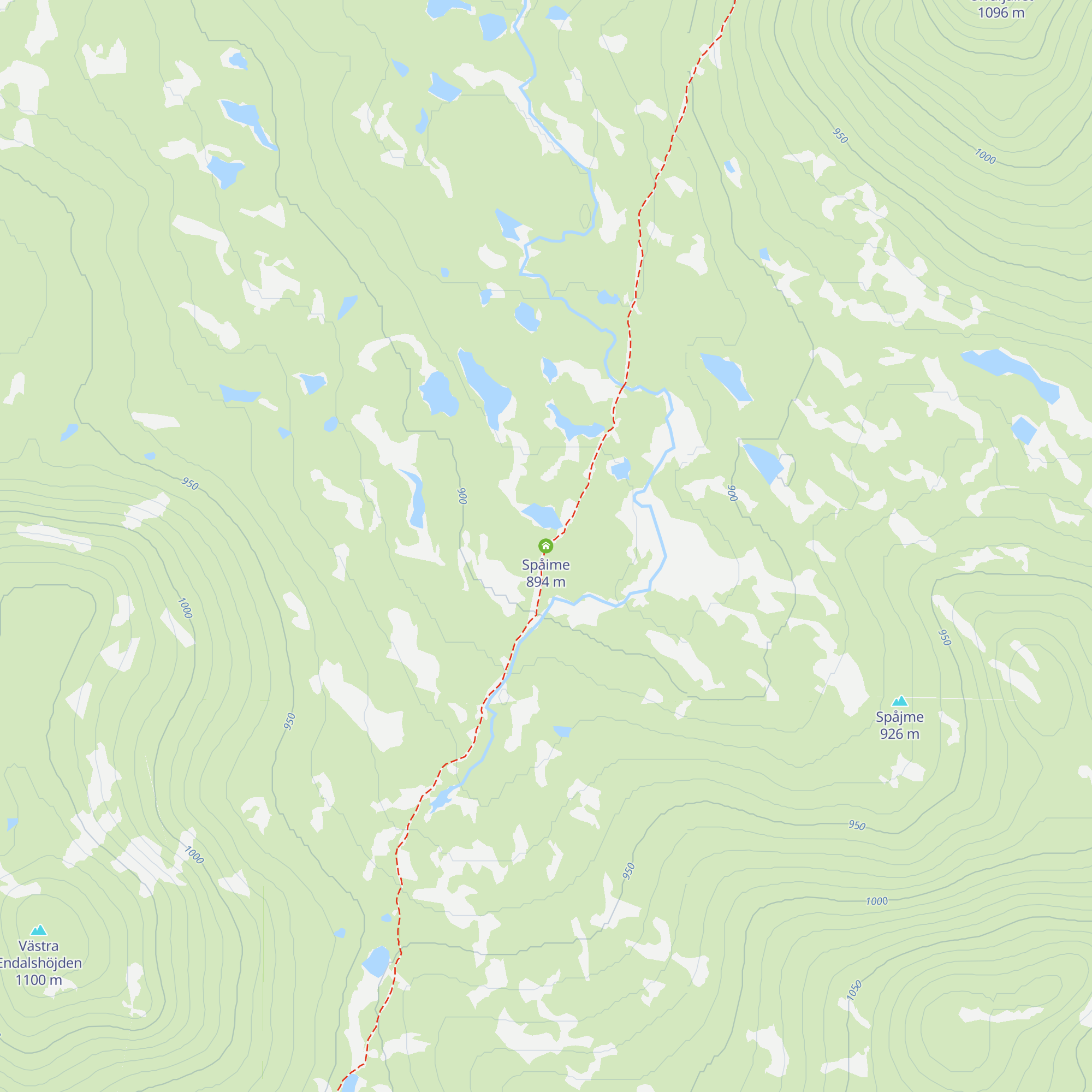 Spåime map