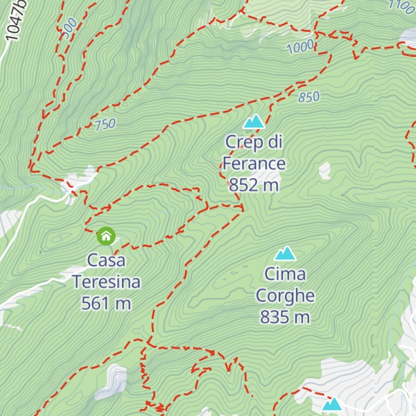 Map of Case Piccin
