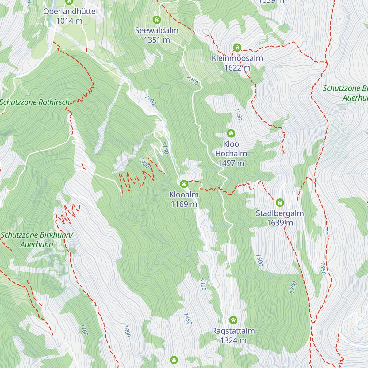 Klooalm map