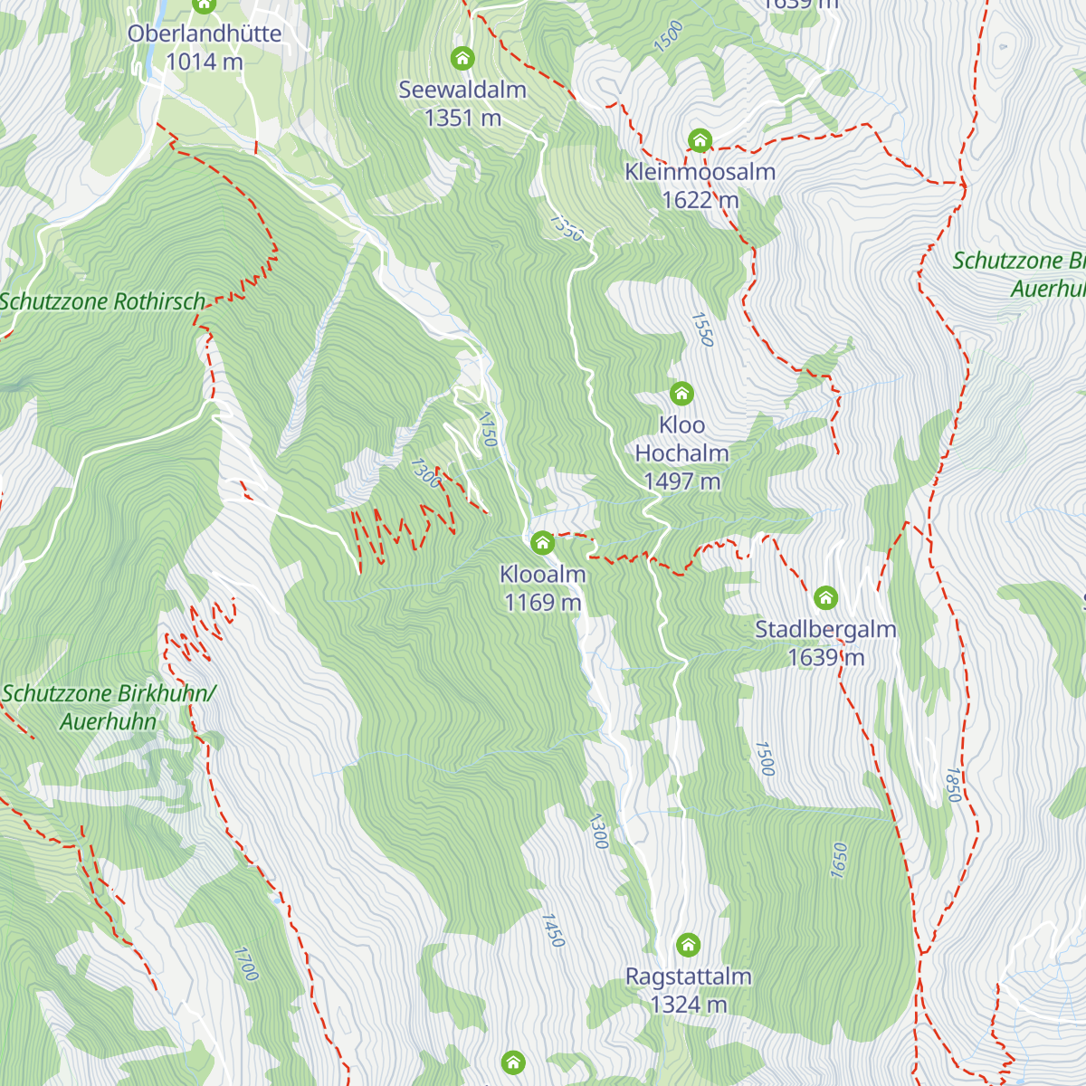 Klooalm map