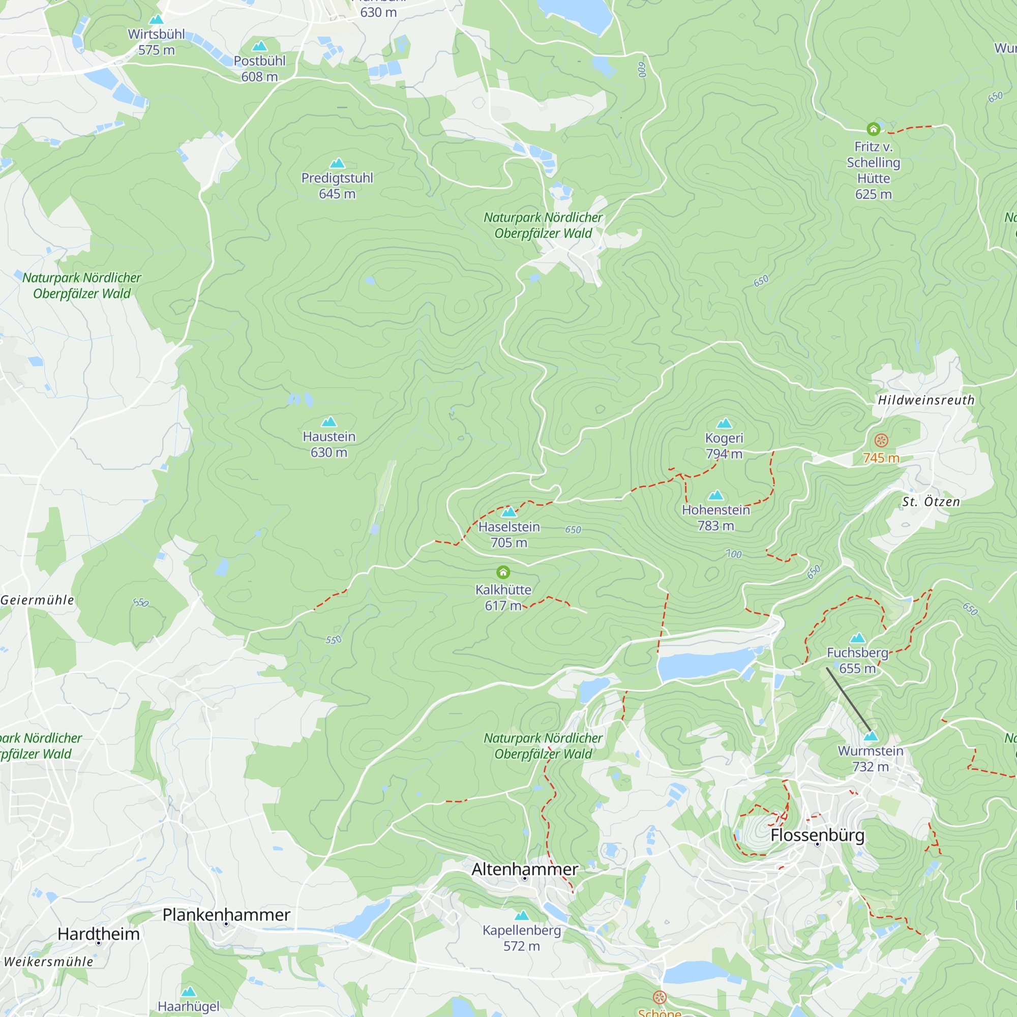Haselsteinhütte map