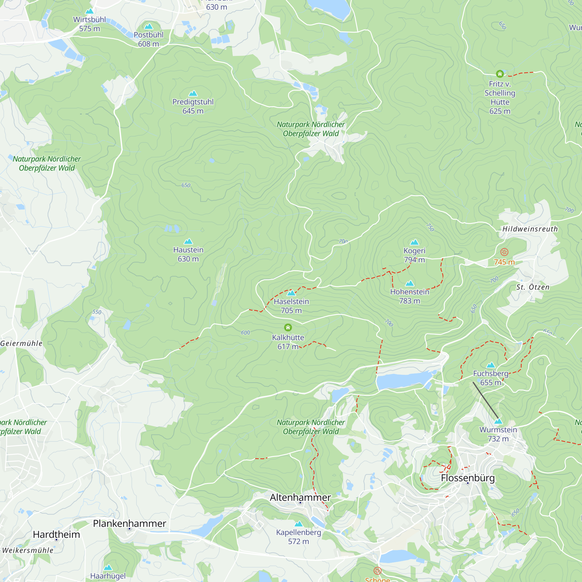 Haselsteinhütte map