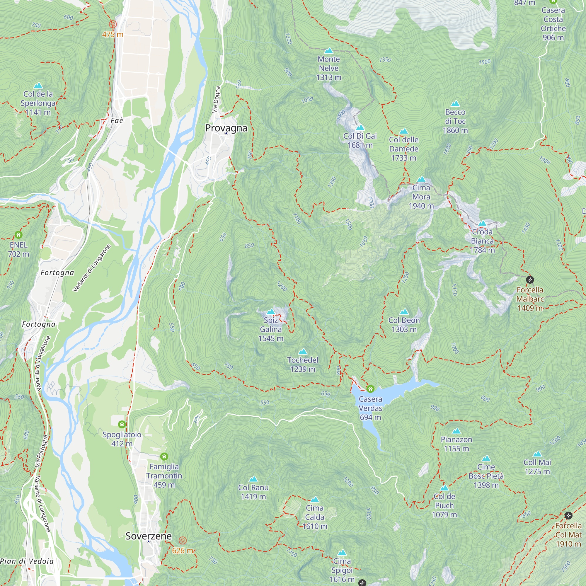Casot Spiz Galina map