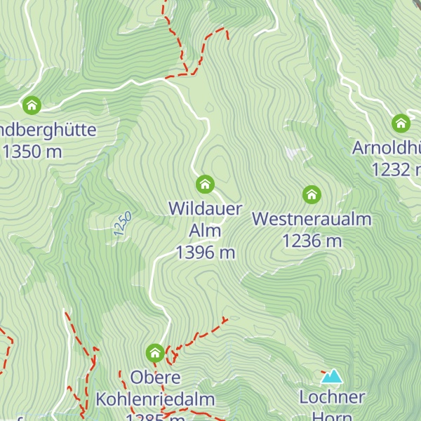 Map of Unterwirts Lochner Alm