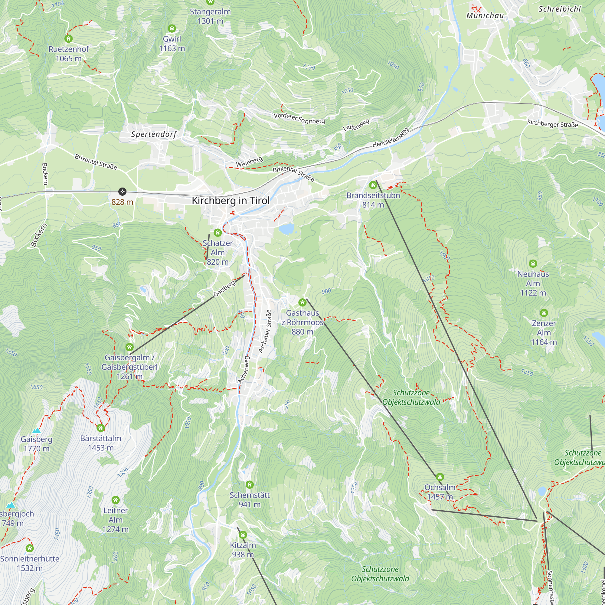 Gasthaus z'Röhrmoos map