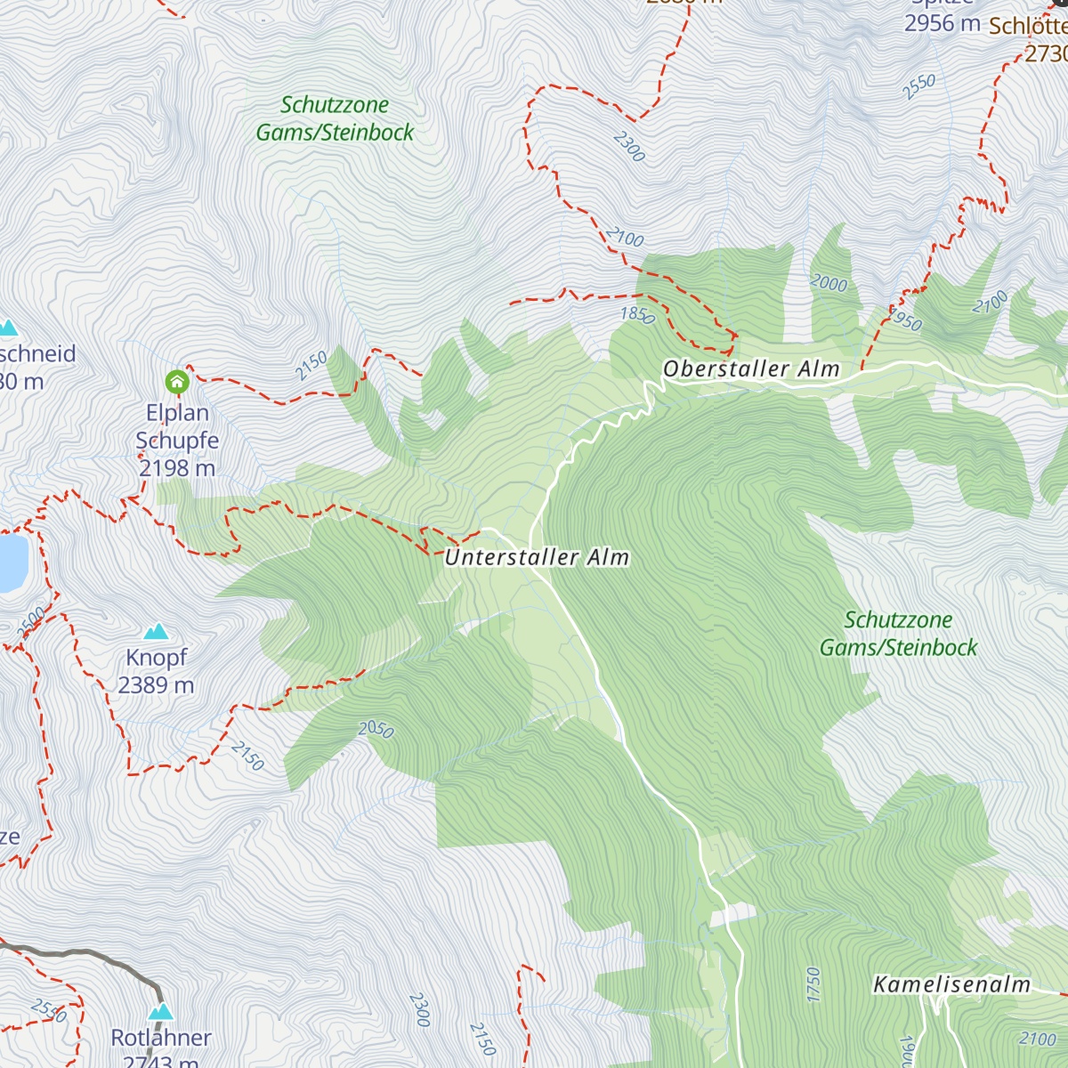 Jausenstation Unterstalleralm map