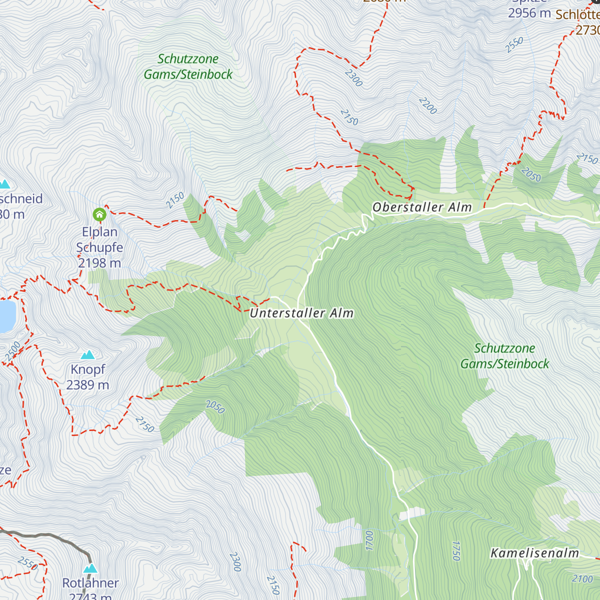 Jausenstation Unterstalleralm map